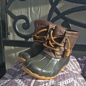 Brown and Black Waterproof Outdoor Boots